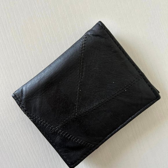 Amity Genuine Black Leather Indexer Billfold- Made in U.S.A. - Picture 2 of 10